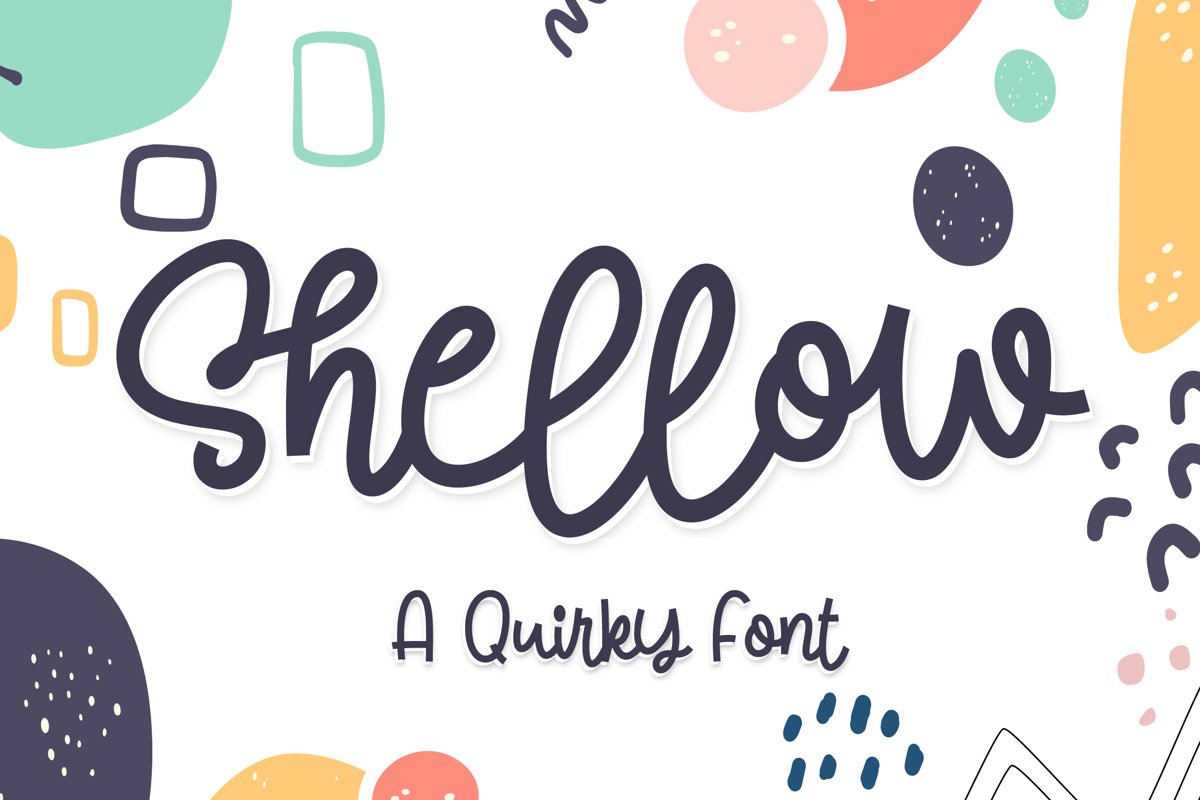 Shellow - a quirky font example image 1