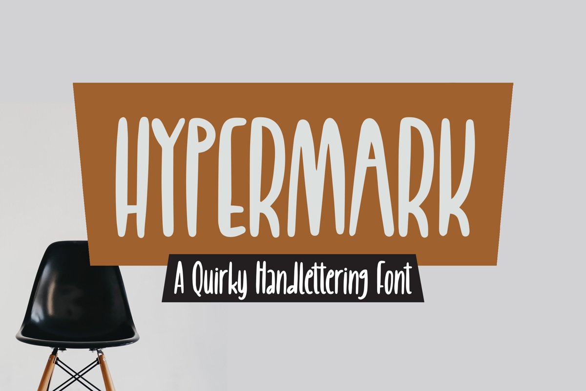 Hypermark - quirky Handlettering Font example image 1