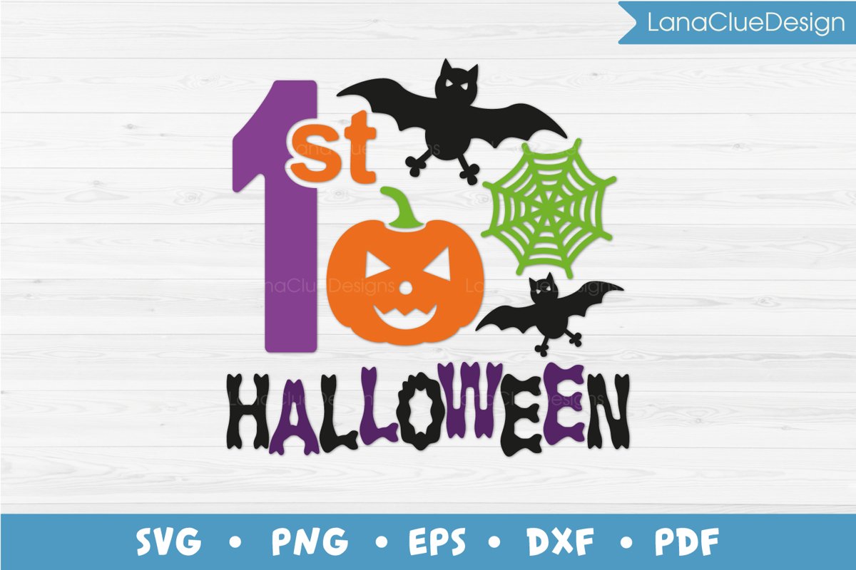 1st Halloween SVG Cut File example image 1