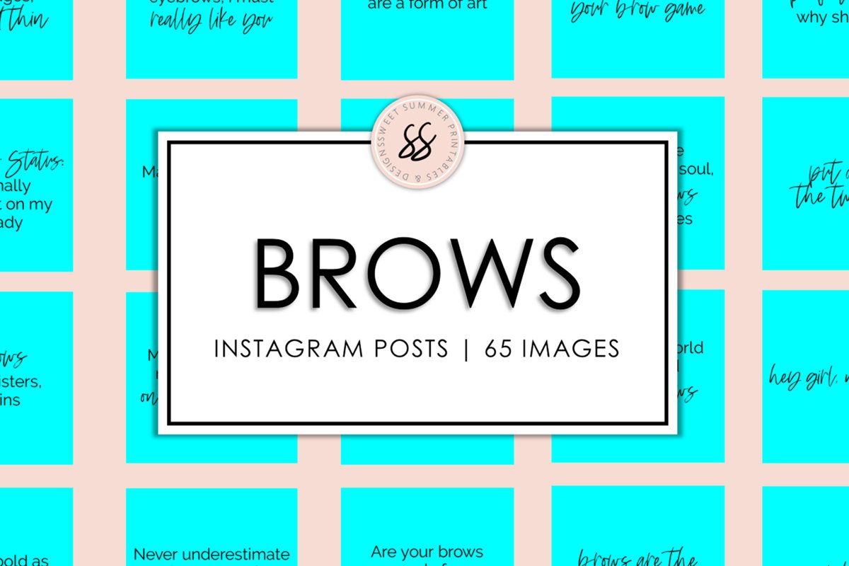 Brows Aqua Instagram Posts example image 1