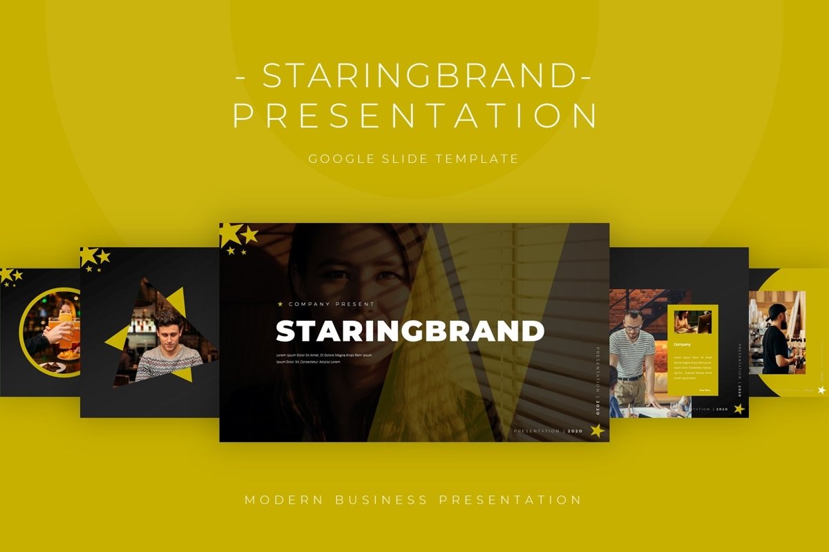 Staringbrand - Google Slide Template example image 1