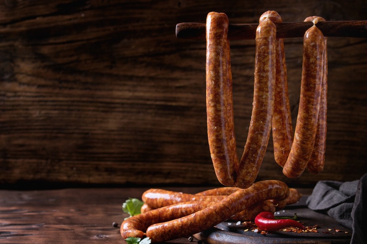 Raw sausages for BBQ example image 1