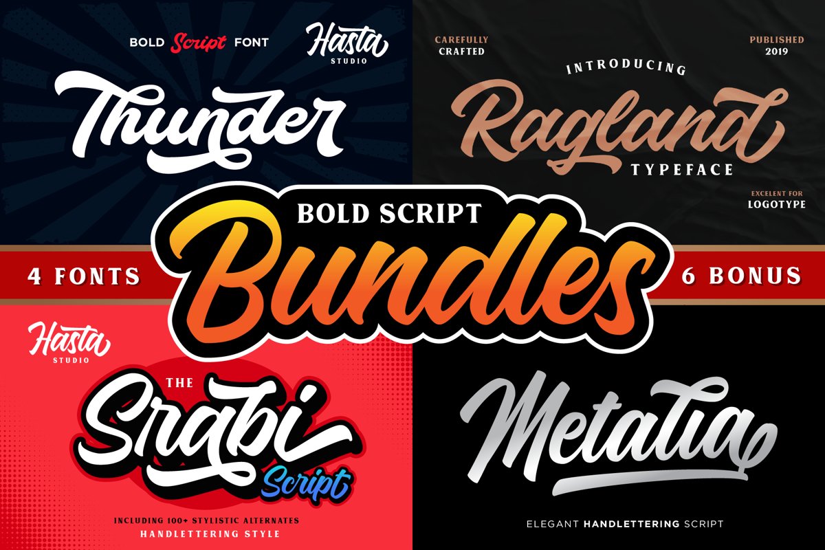 Bold Script Bundle example image 1