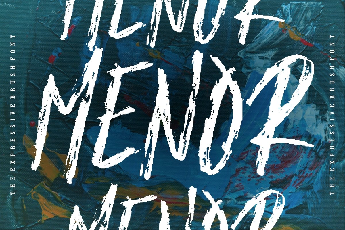 Menor - The Expresive Brush Font example image 1