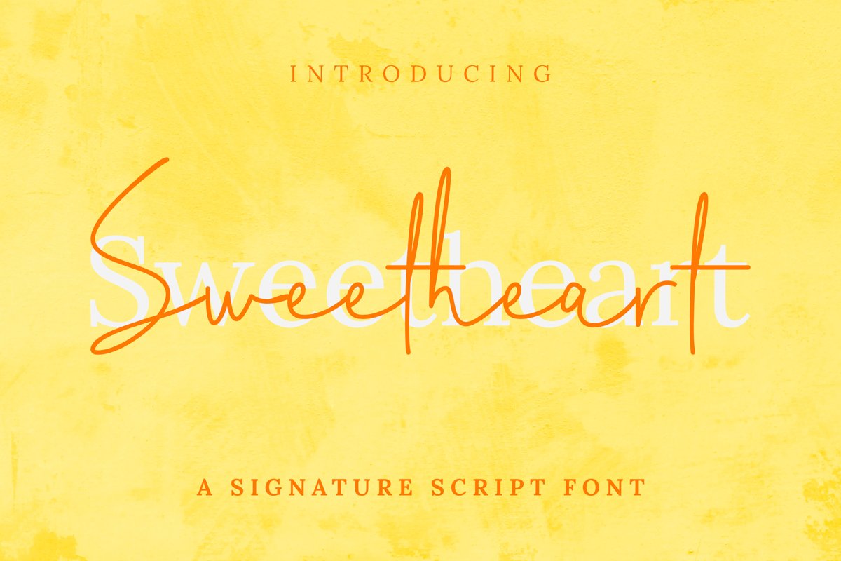 Sweetheart Font example image 1