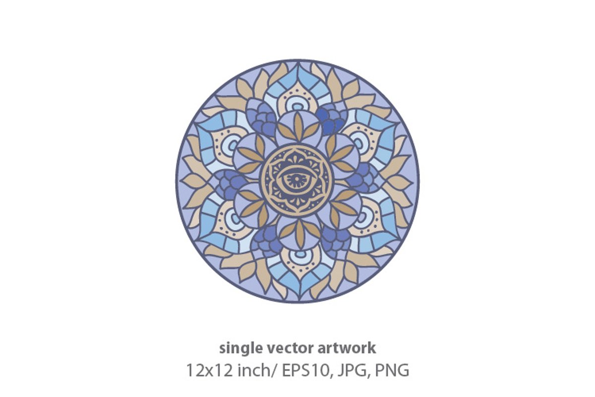 Mandala - single vector artwork example image 1