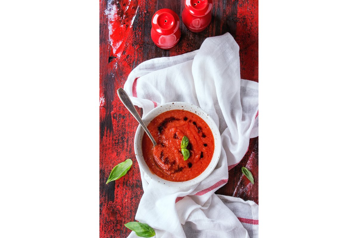 Tomato gazpacho soup example image 1