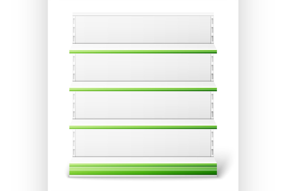 Supermarket empty Rack example image 1