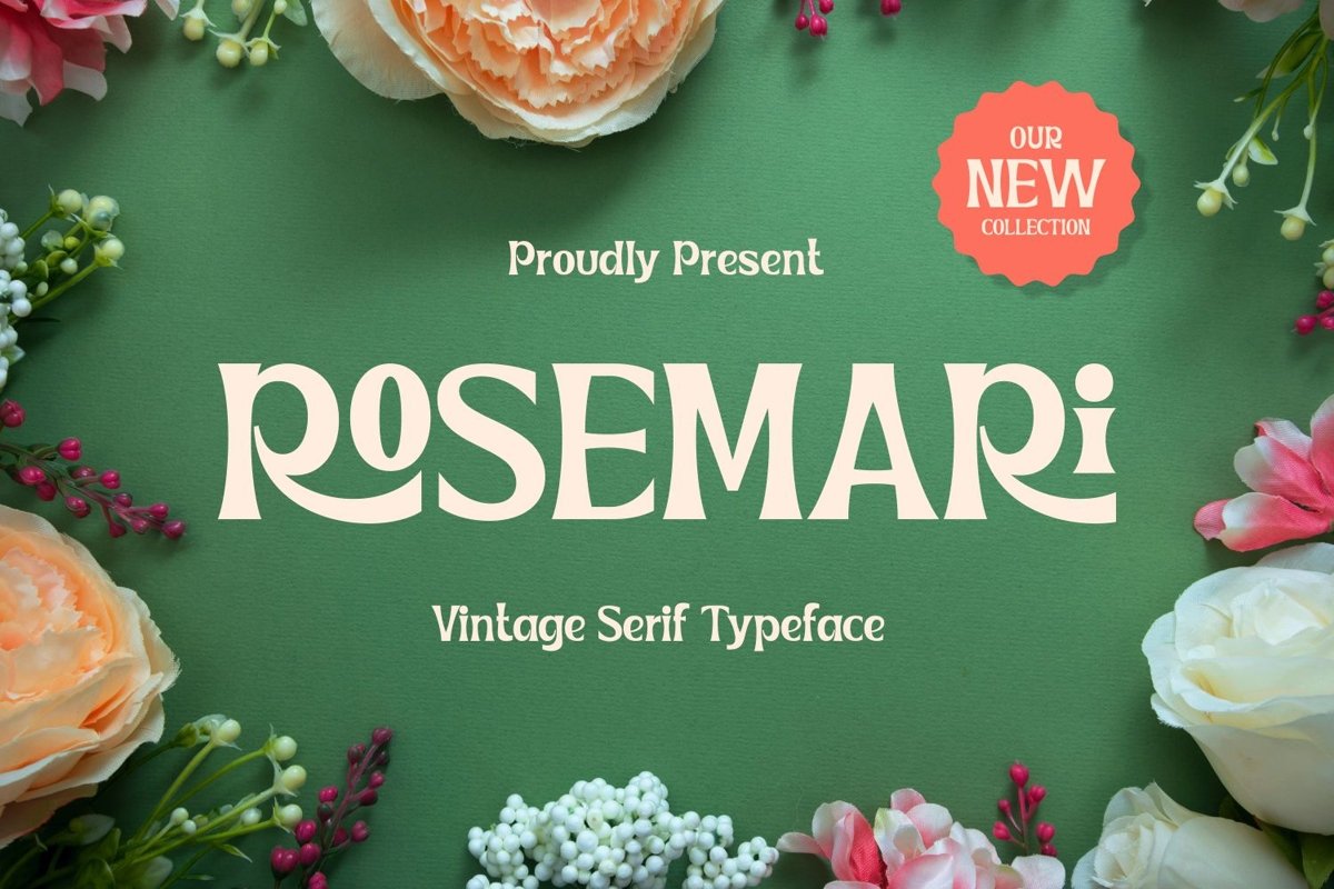 Rosemari - Vintage Serif Typeface example image 1