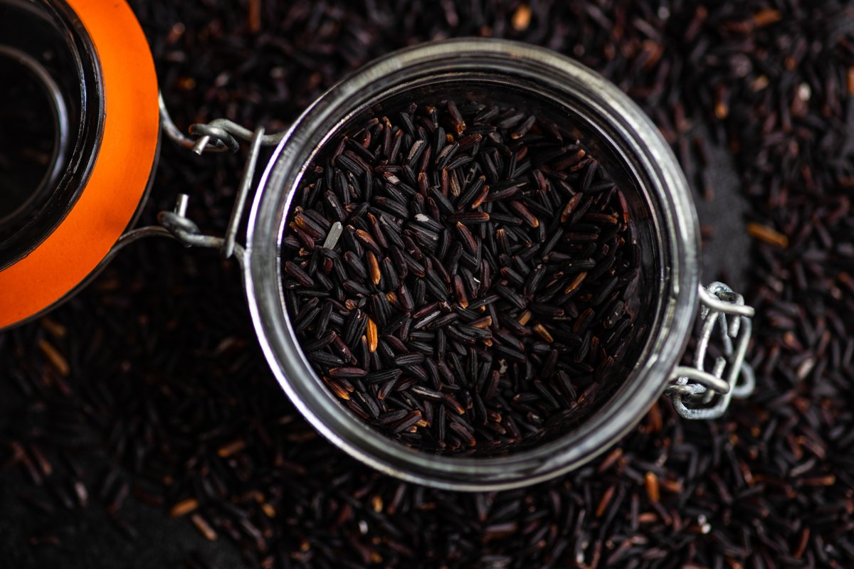 Black organic rice example image 1