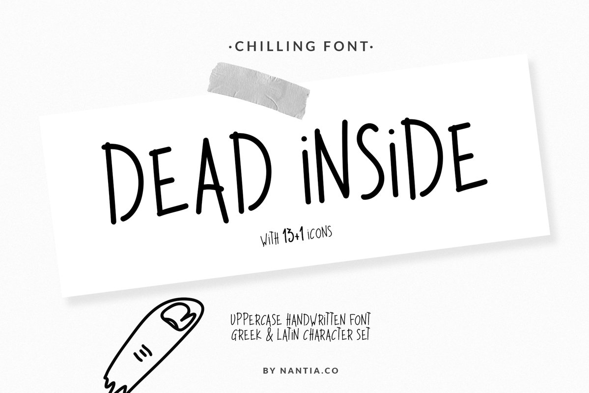 Dead Inside Chilling Font example image 1
