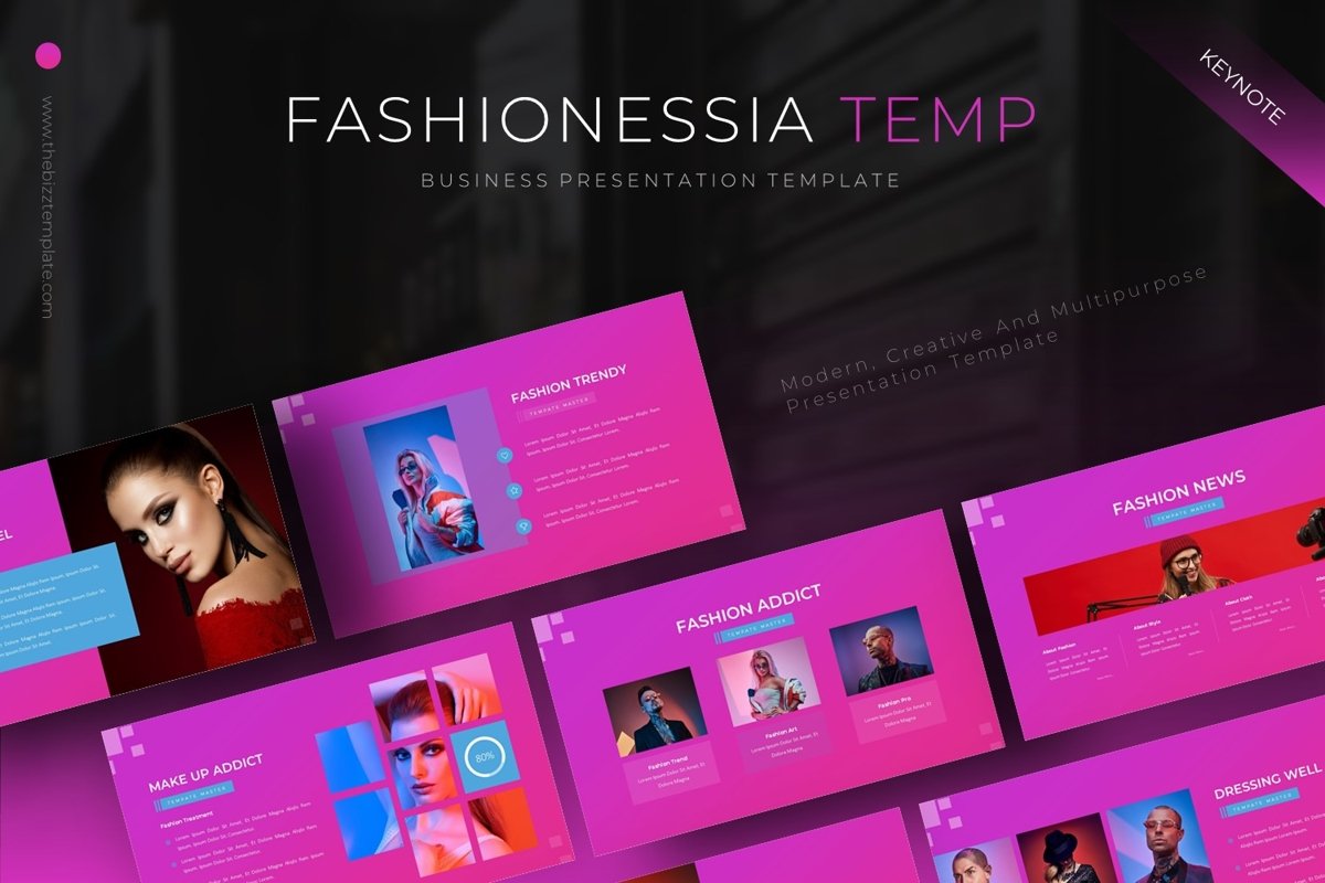 Fashionessia - Keynote Template example image 1