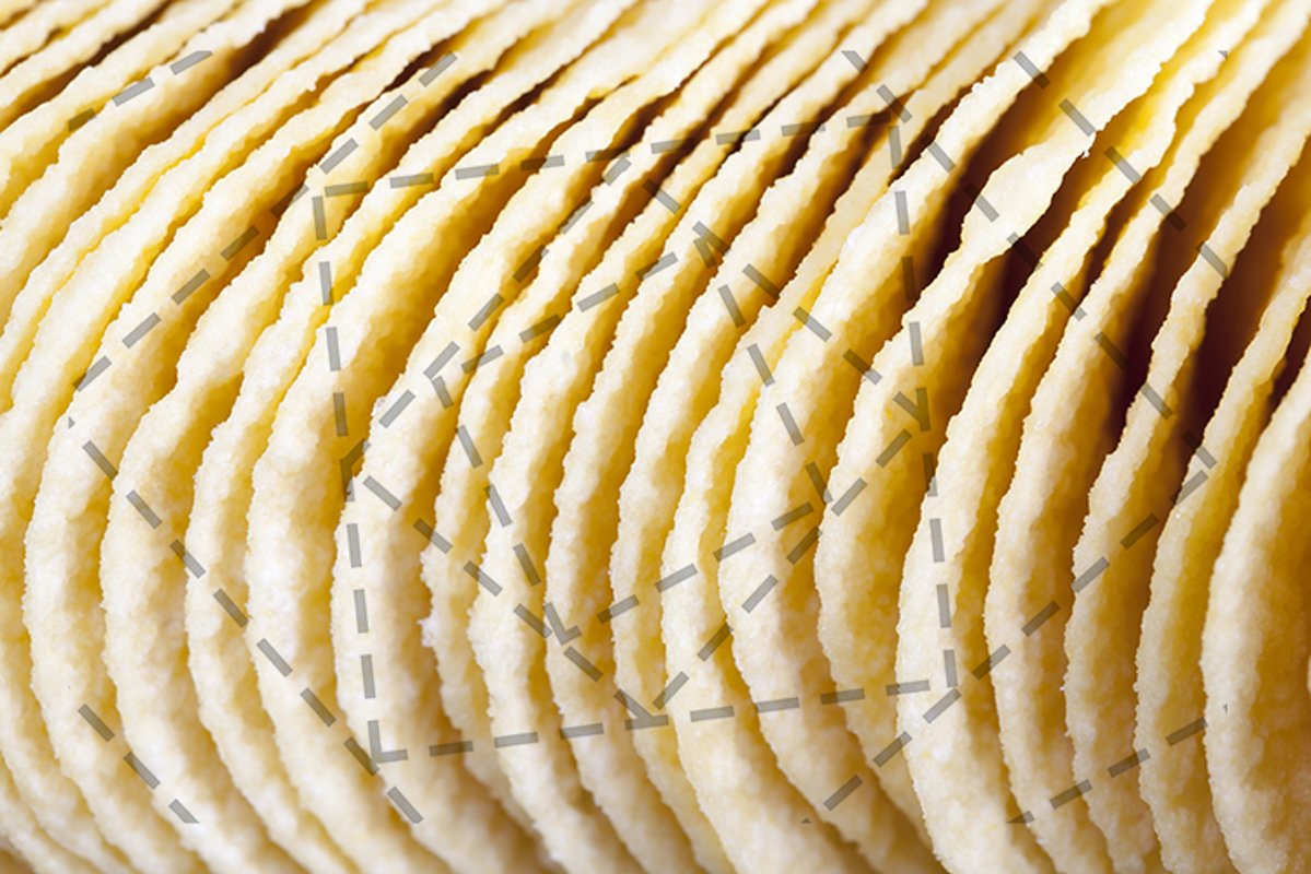 row of potato chips example image 1