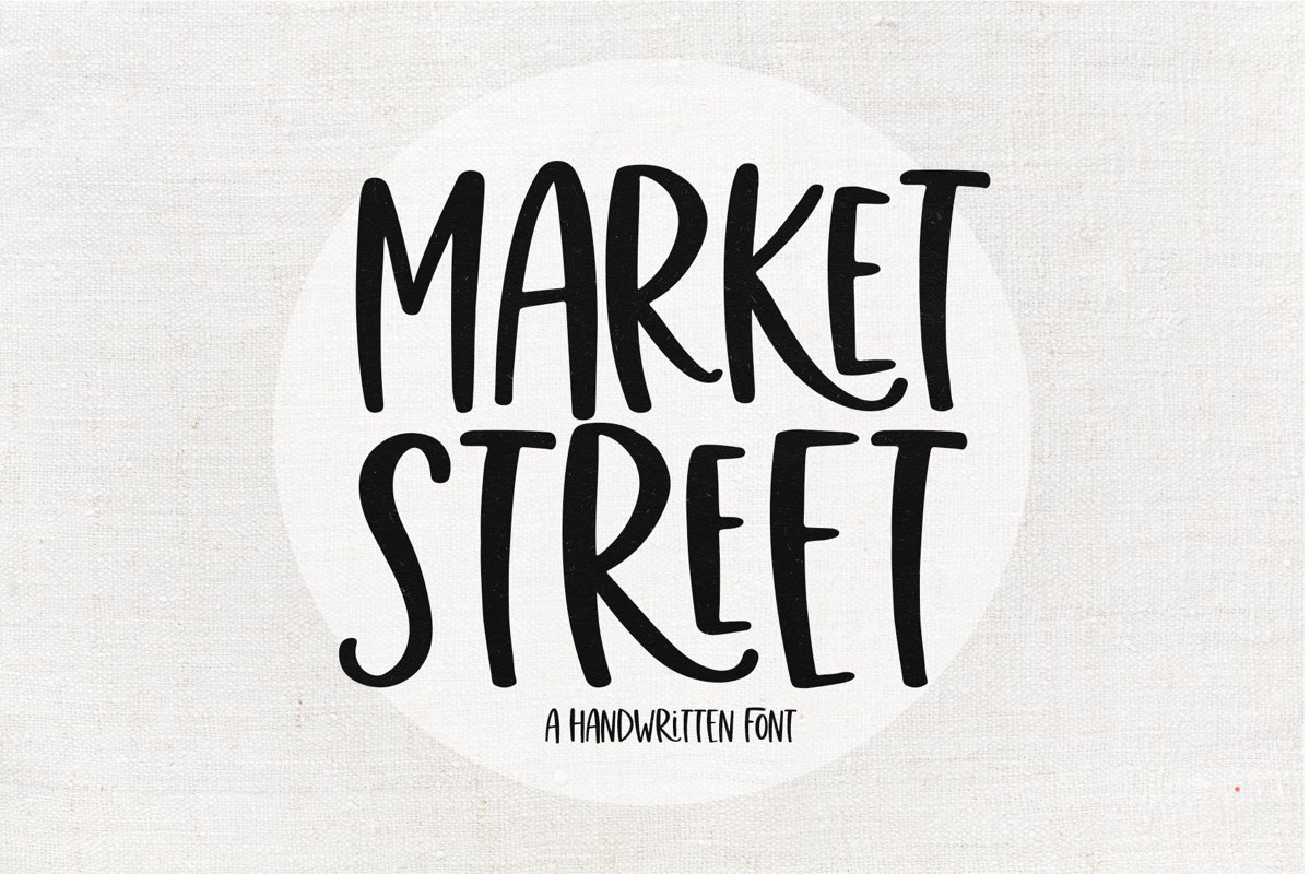 Market Street - A Fun Handwritten Font example image 1
