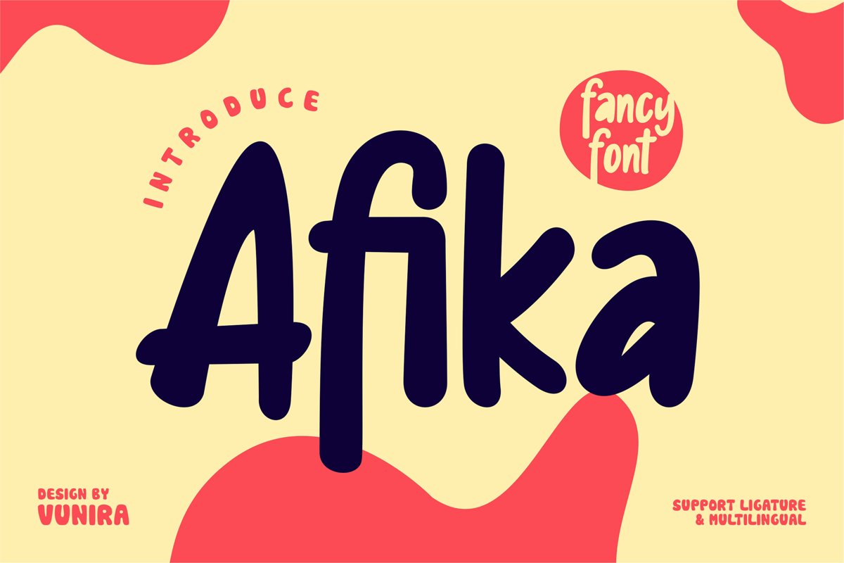 Afika | Fancy Font example image 1
