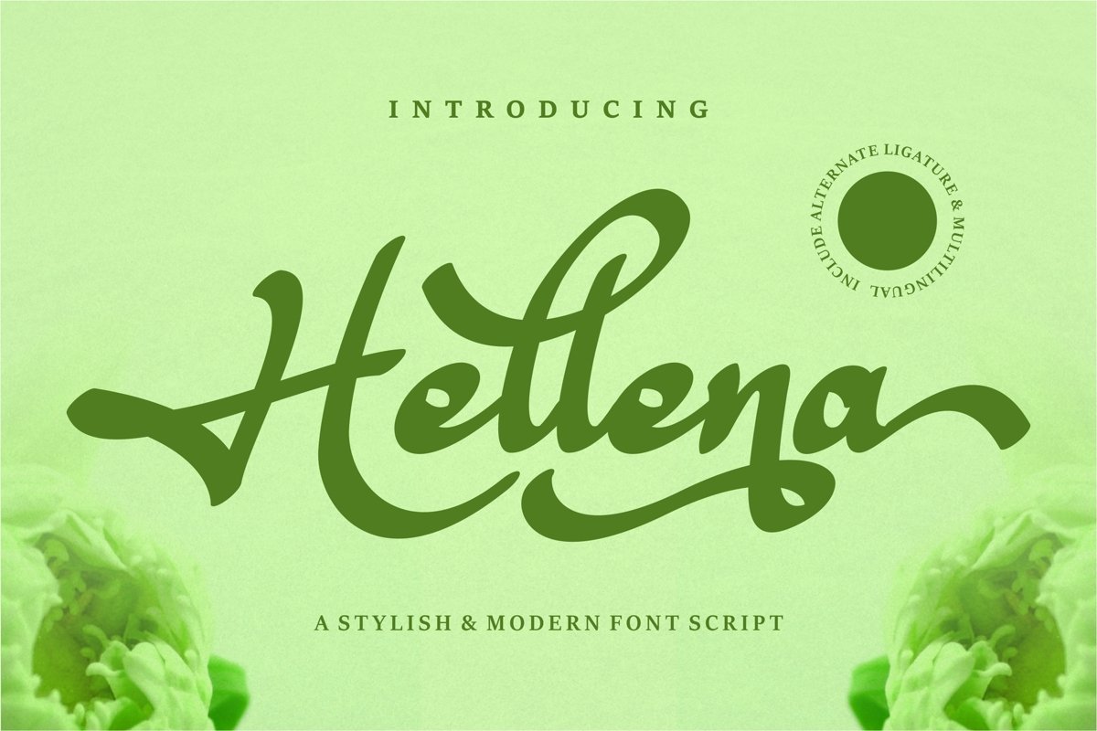 Hellena - Stylish & Modern Script Font example image 1