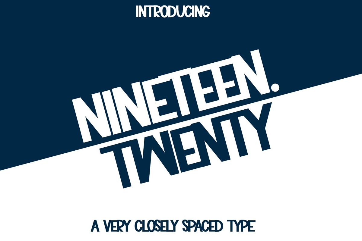 Nineteen Twenty - A Bold Display Font example image 1
