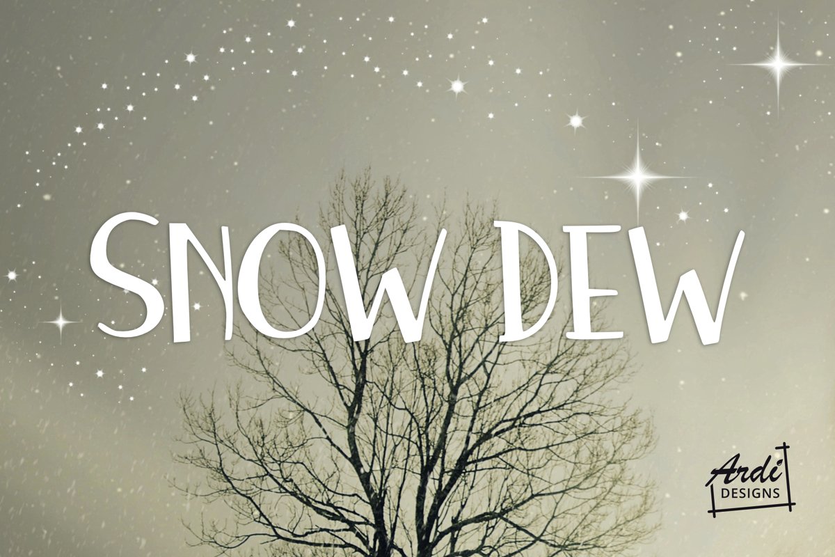Snow Dew Font example image 1