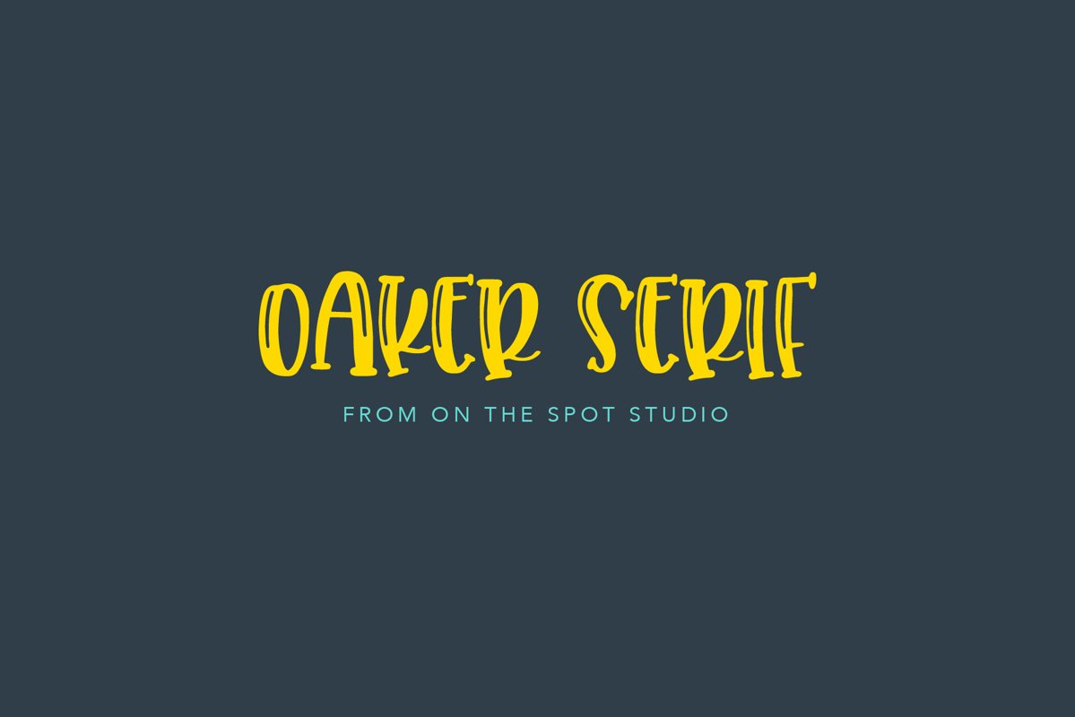 Oaker - SERIF example image 1