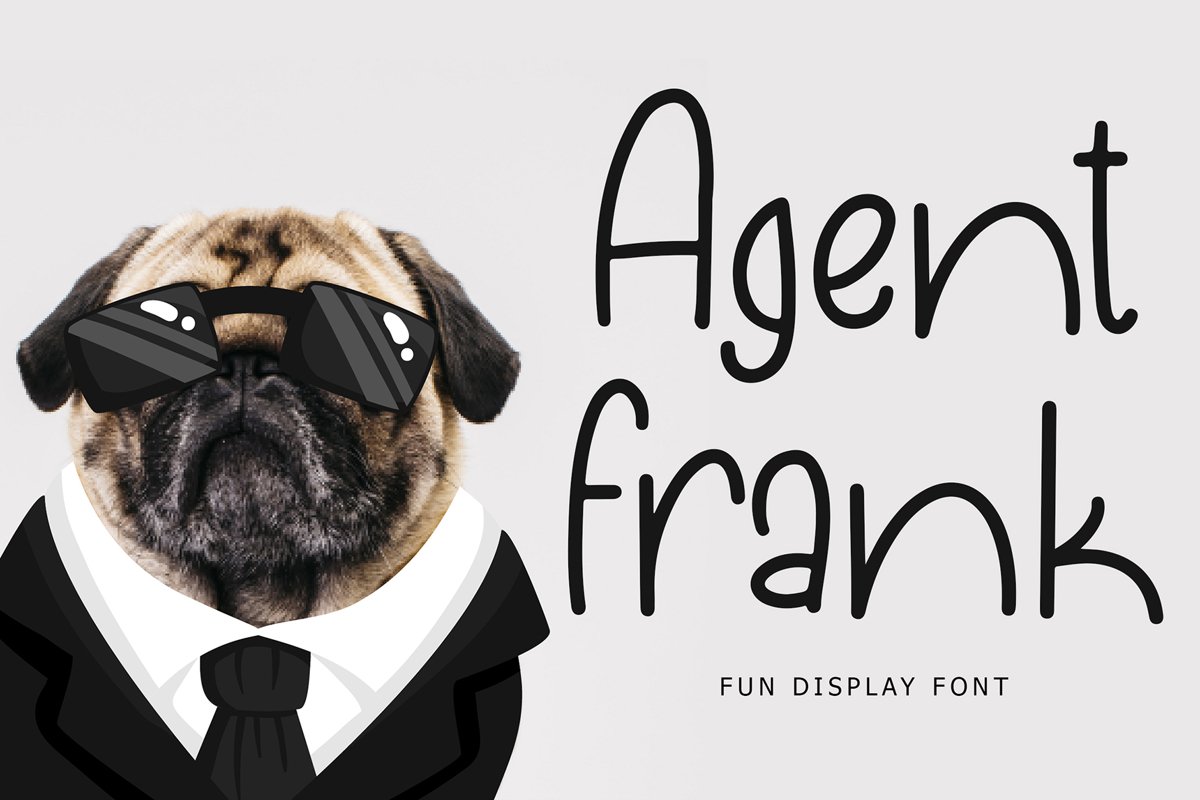 Agent Frank Fun Display Font example image 1