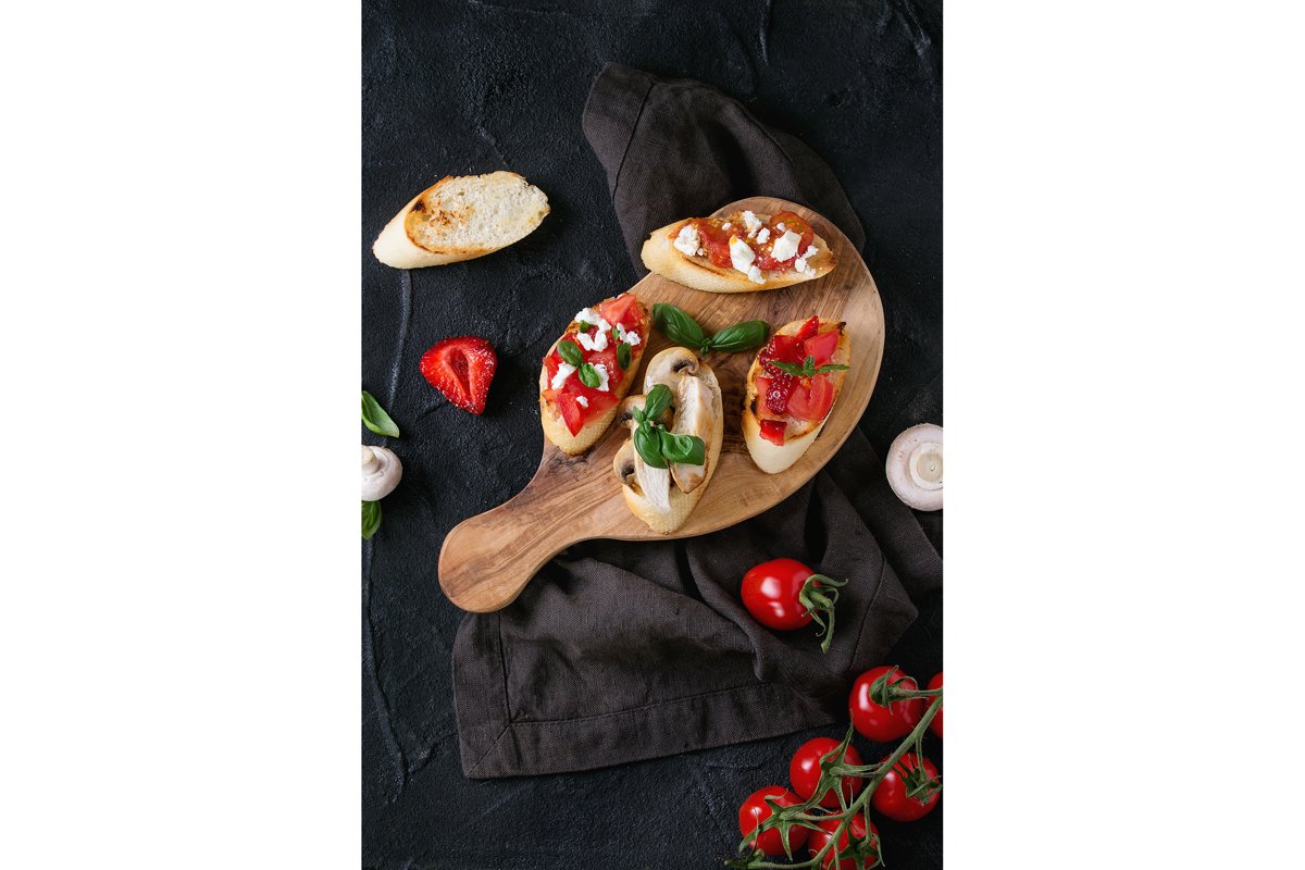 Ingredients for bruschetta example image 1