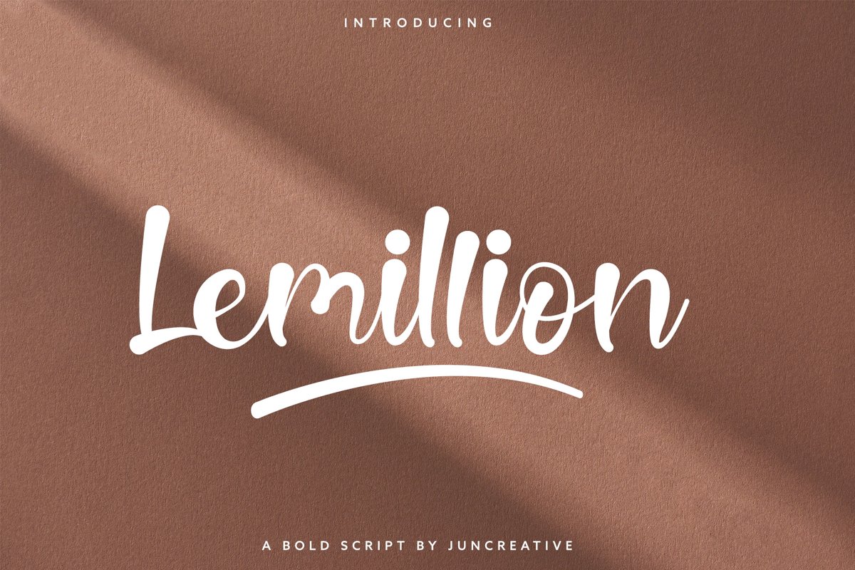 Lemillion Bold Script example image 1