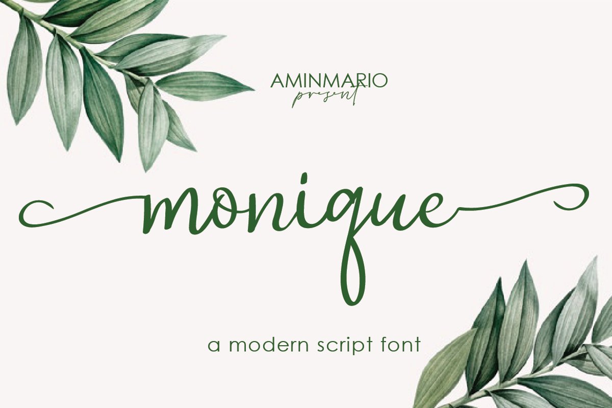 monique (618182) Calligraphy Font Bundles