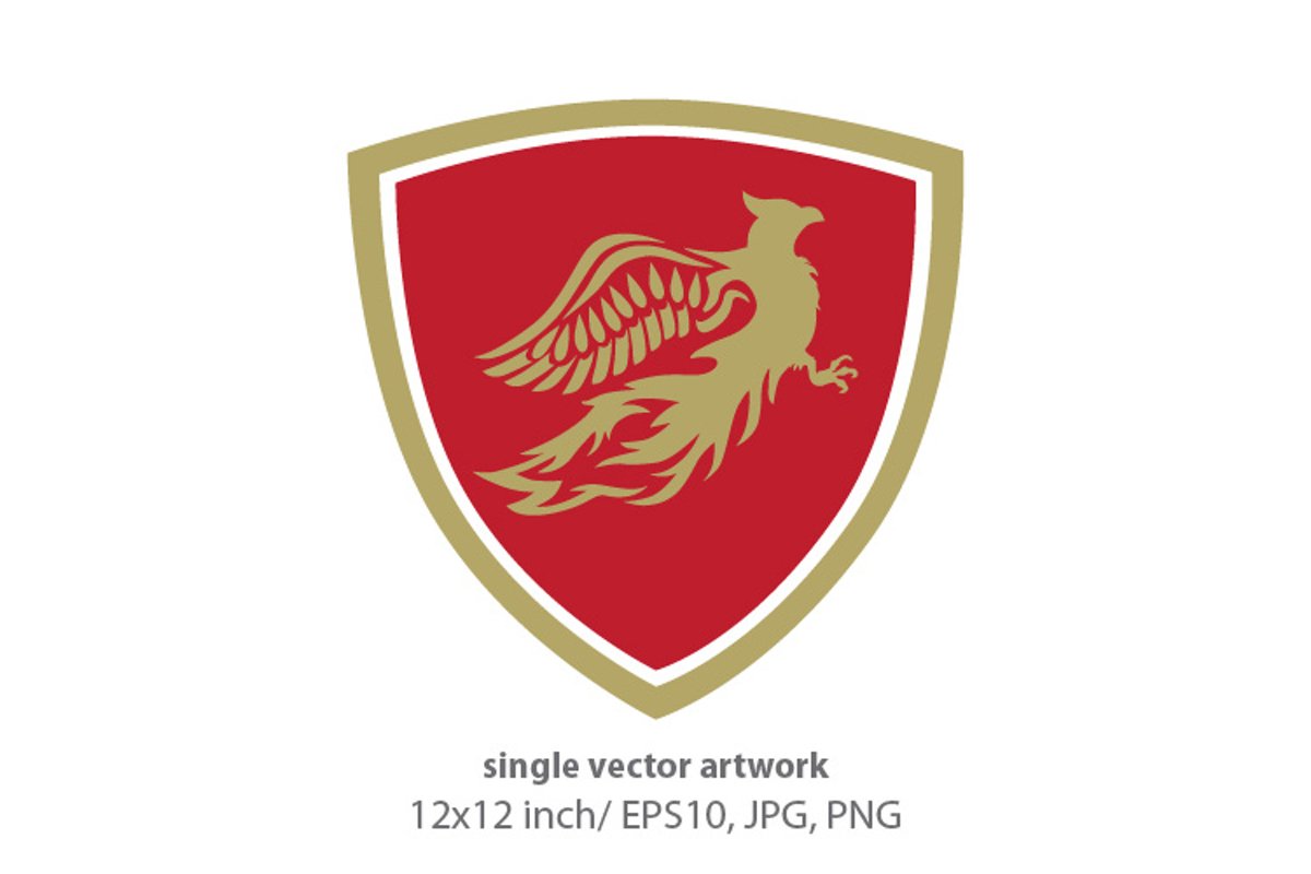 Phoenix Bird - single vector artwork example image 1