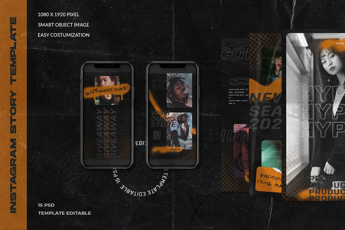 Hypebeast Instagram Stories Template example image 1