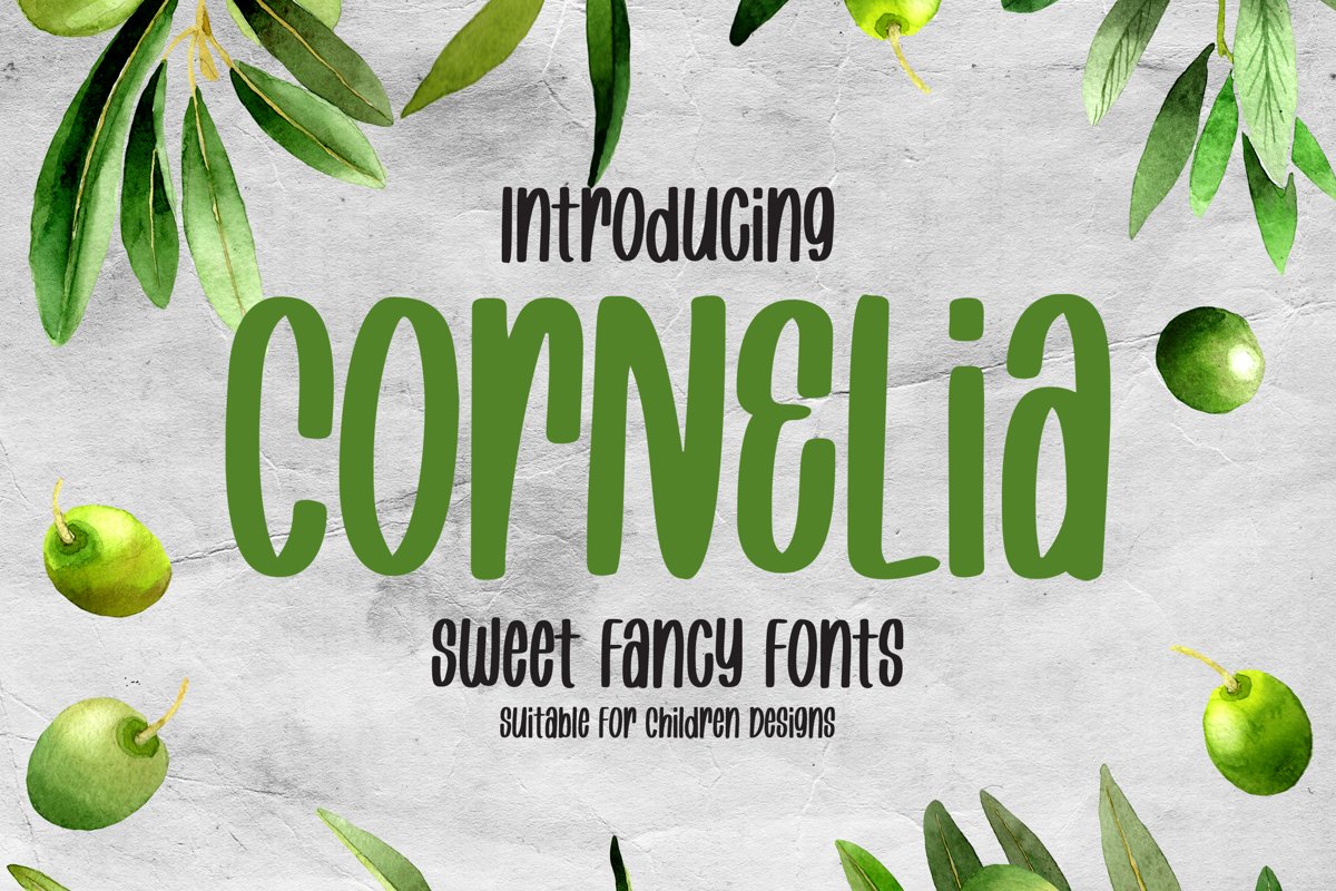 Cornelia - Sweet Fancy Font example image 1