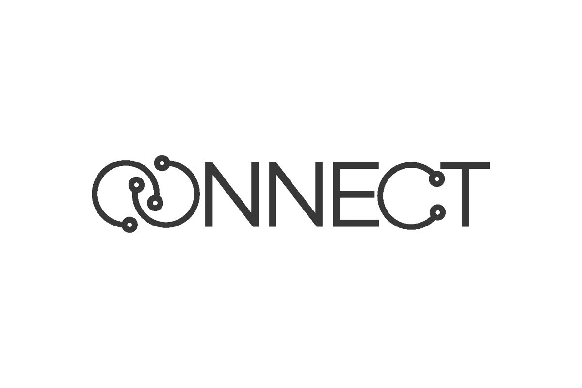 Connect Typography Logo Design isolated example image 1