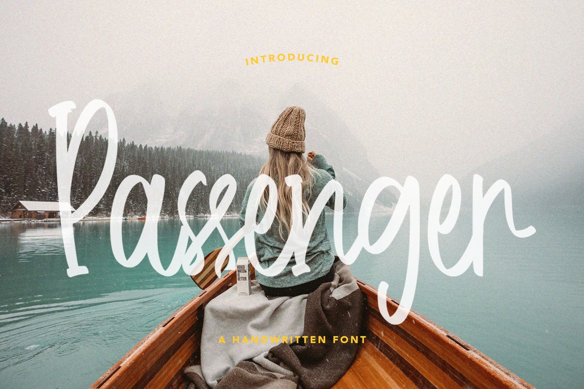Passenger - Handwritten Font example image 1