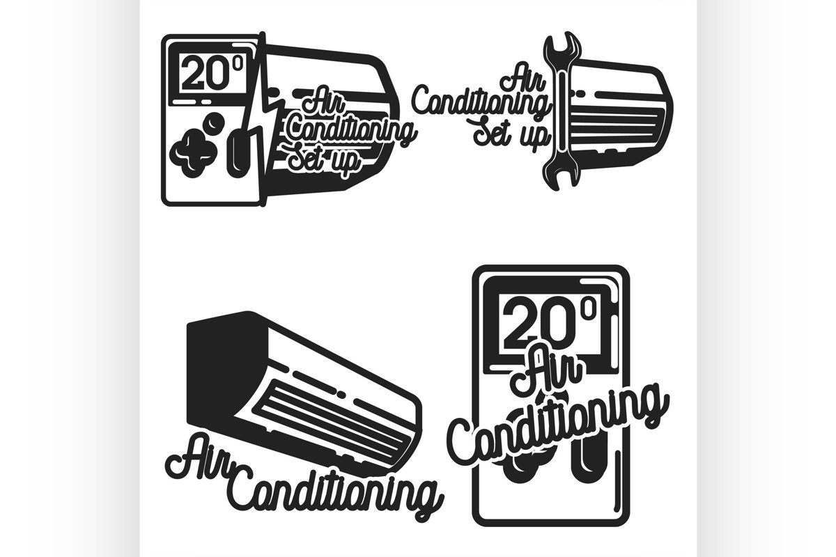 Vintage air conditioning emblems example image 1