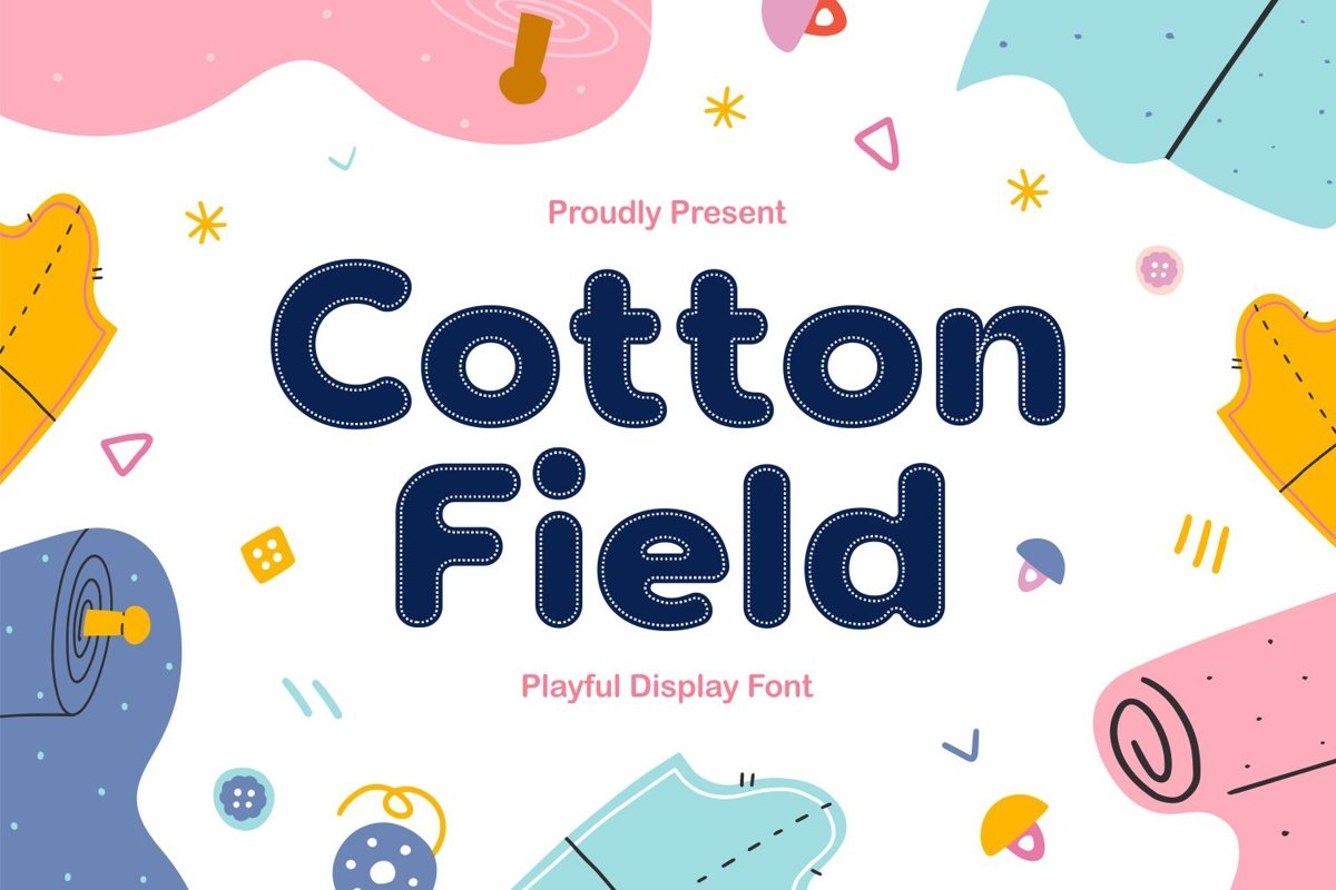 Cotton Field - Playful Display Font example image 1