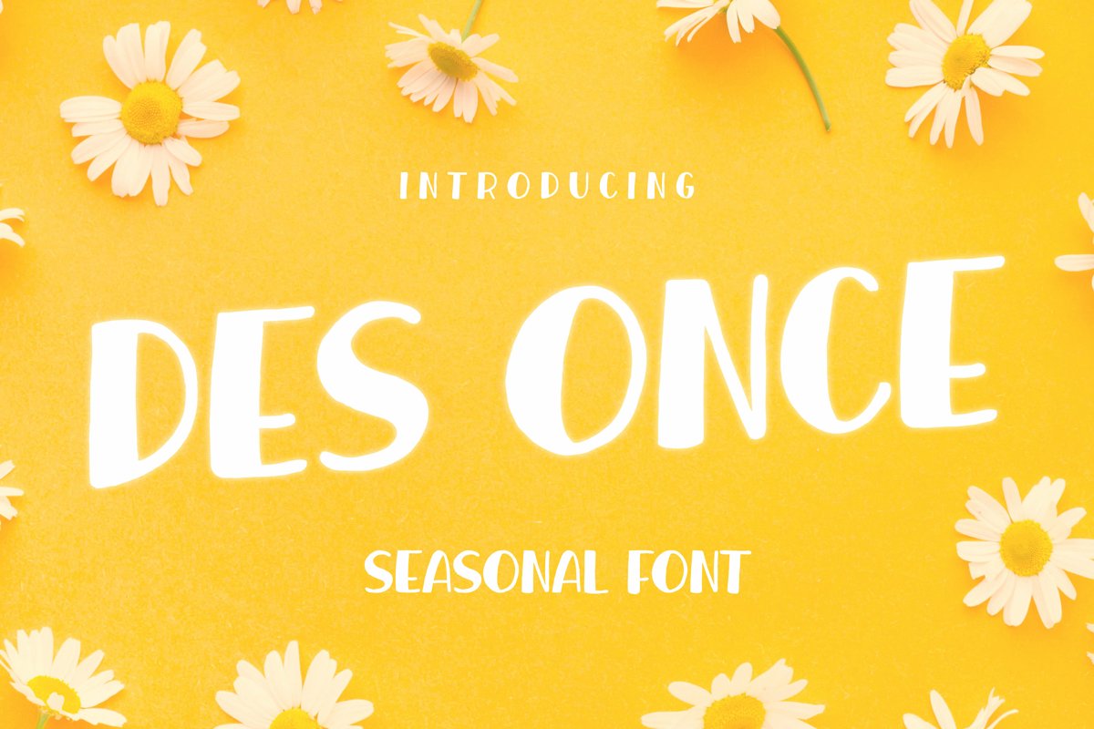 DES ONCE Font example image 1