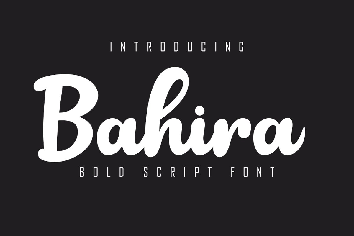 Bahira Bold Script Font example image 1