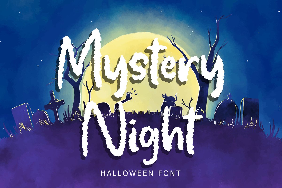 Mystery Night Helloween Font example image 1