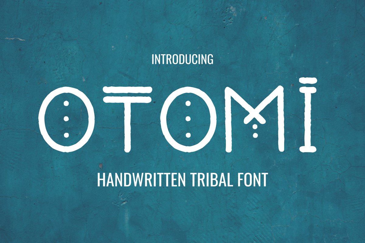 Otomi - Tribal Style Font example image 1