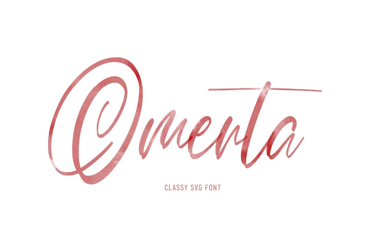 Omerta | Classy SVG Font example image 1