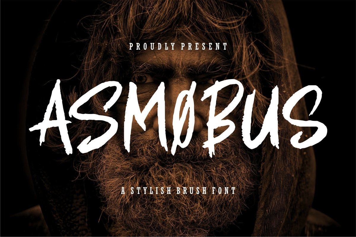 Asmobus - A Stylish Brush Font example image 1