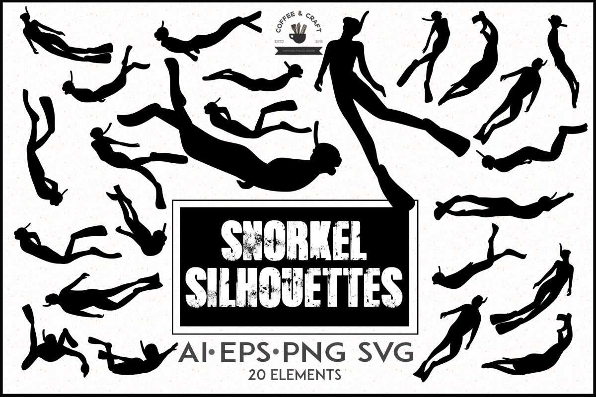 Snorkel silhouettes example image 1