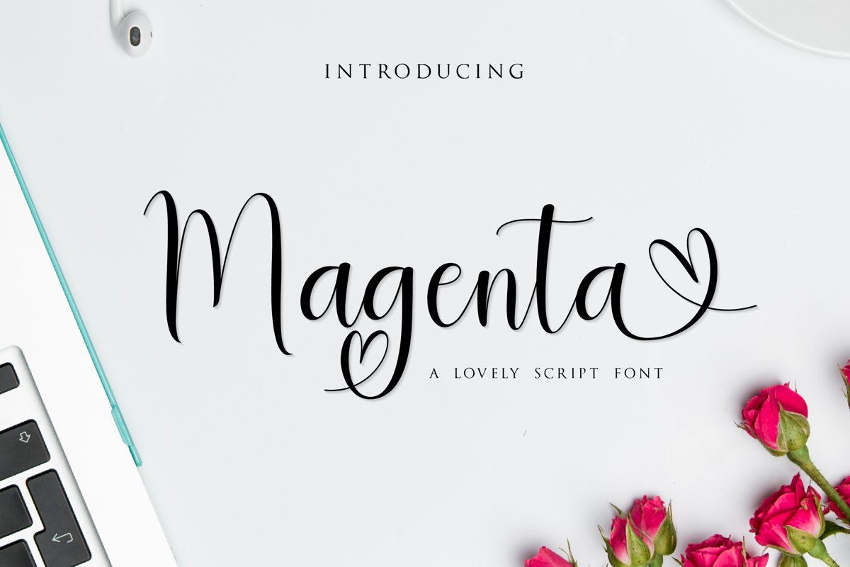 Magenta Script Font example image 1