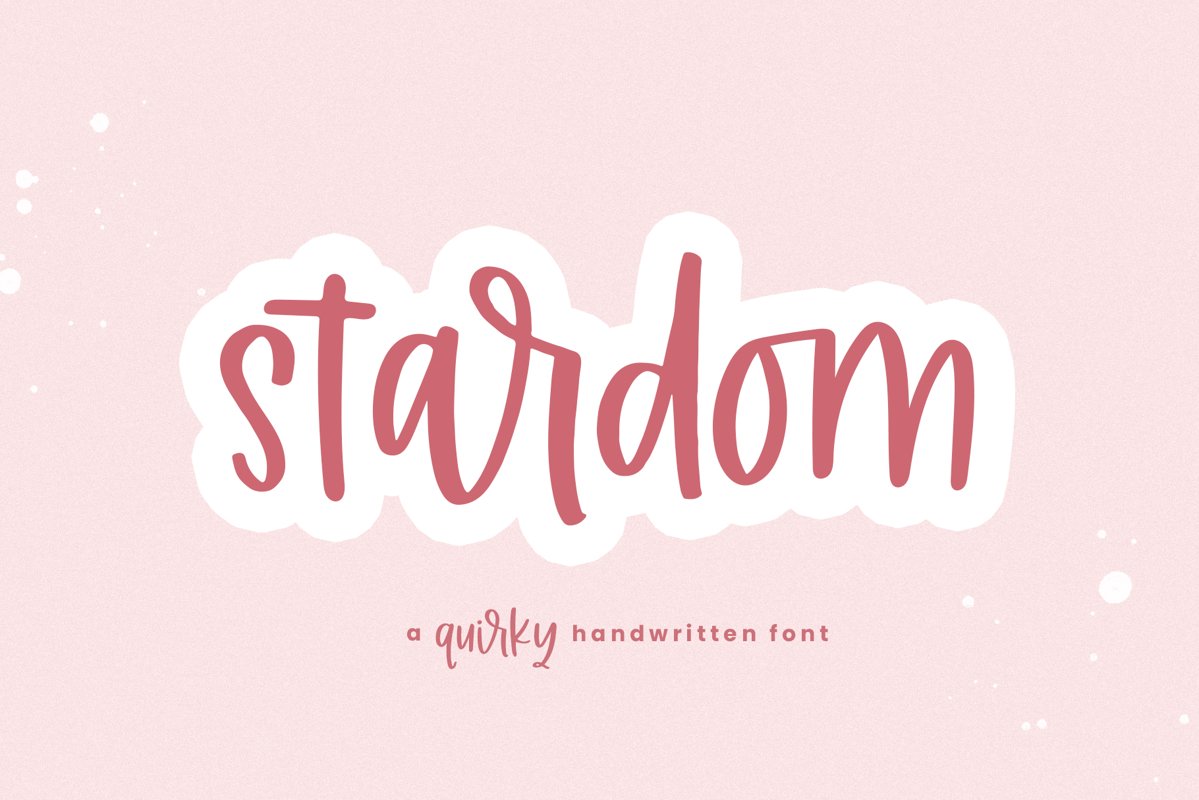 Stardom - A Quirky Handwritten Font example image 1