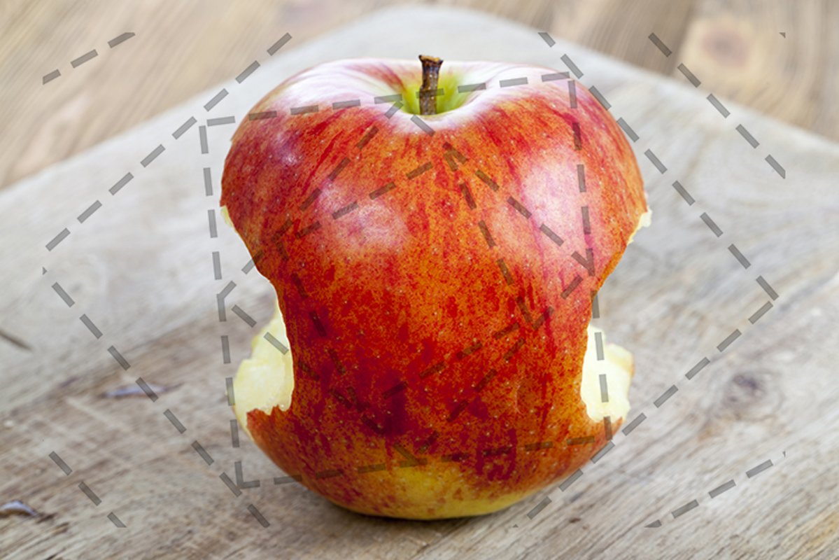 red juicy apple example image 1