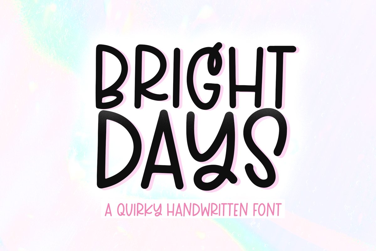 Bright Days - A Quirky Handwritten Font example image 1