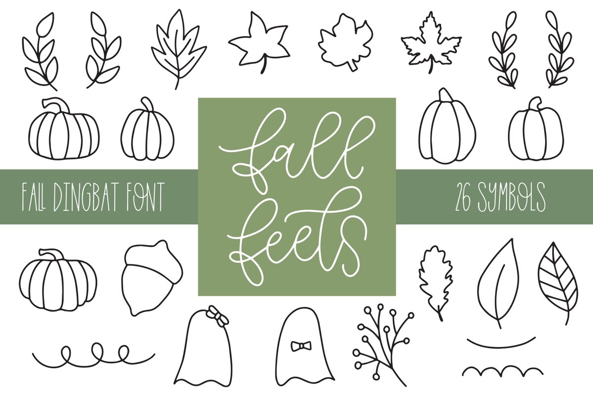Fall Feels, Fall Doodle Font example image 1