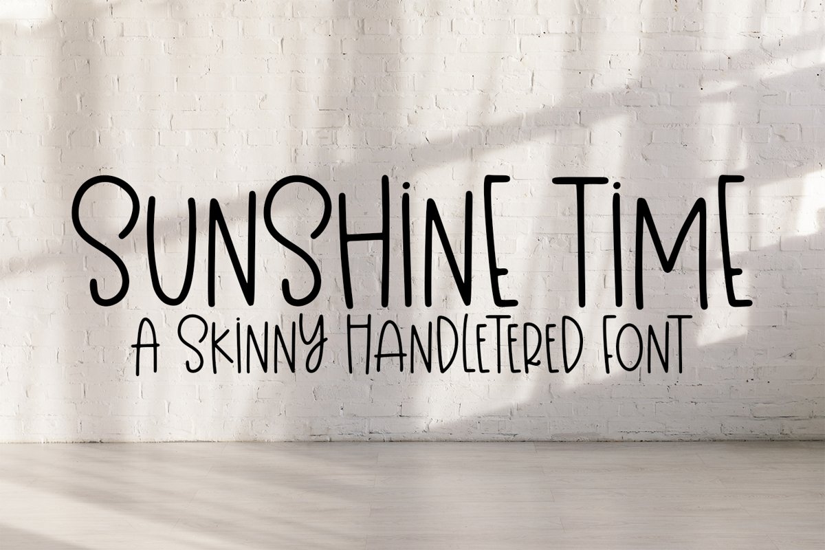 Sunshine Time - A Quirky Hand-Lettered Font example image 1