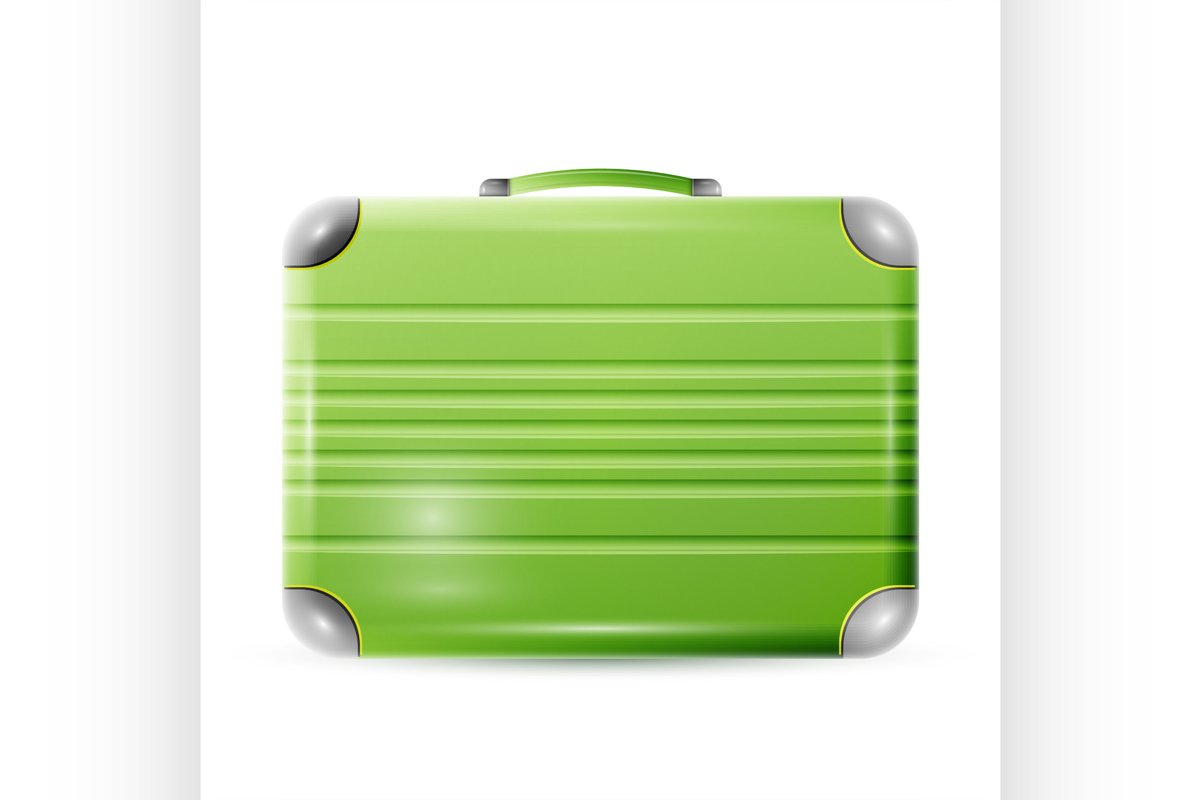 Large polycarbonate suitcase example image 1