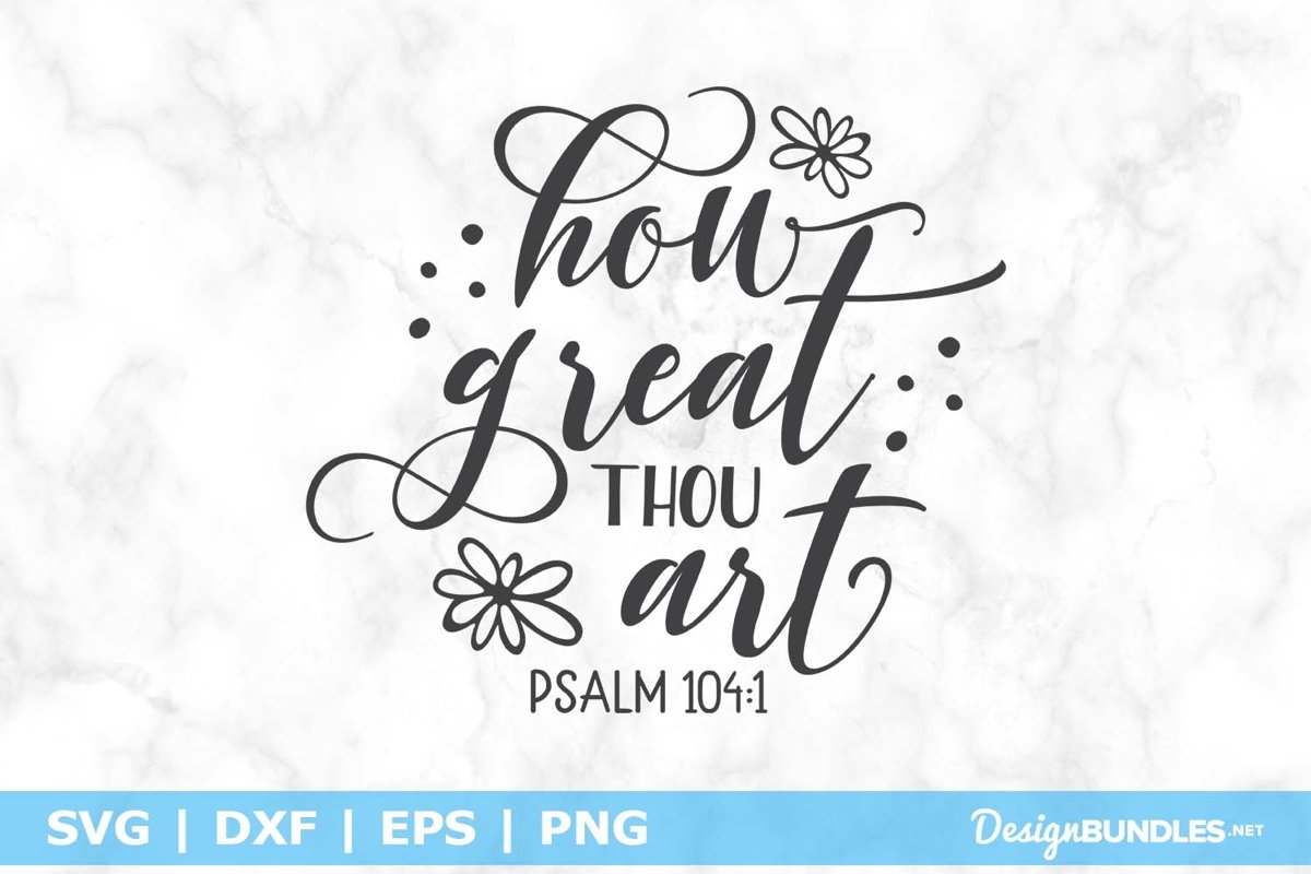 How great thou art SVG File