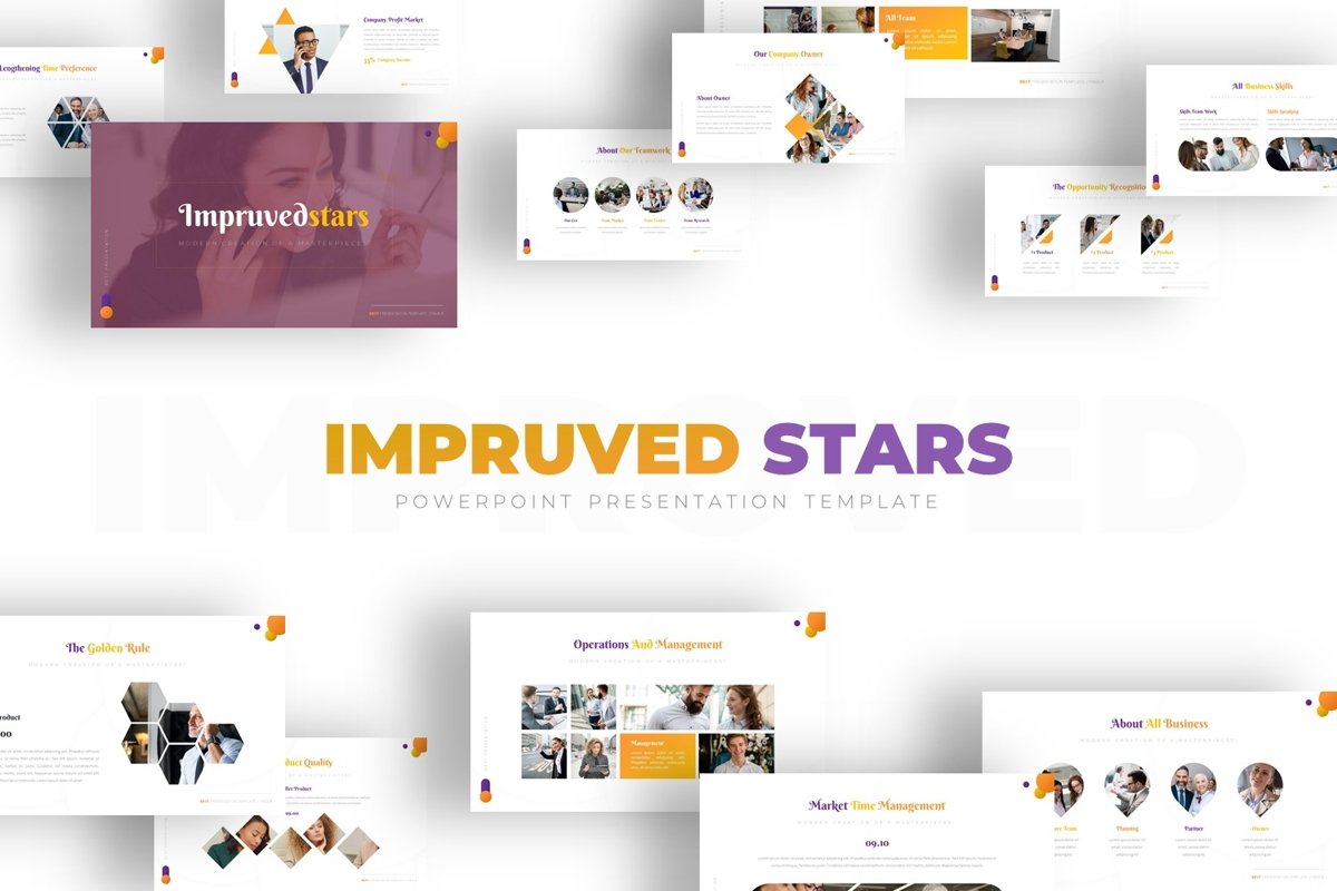 Impruvedstars - Powerpoint Template example image 1